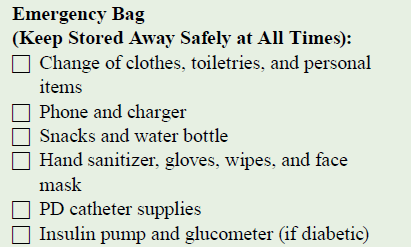 Emergency Bag