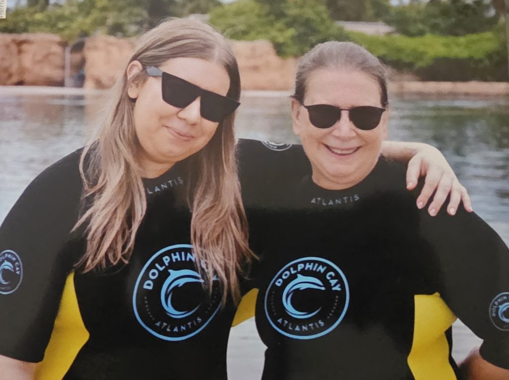 Ashley and mom on vaca